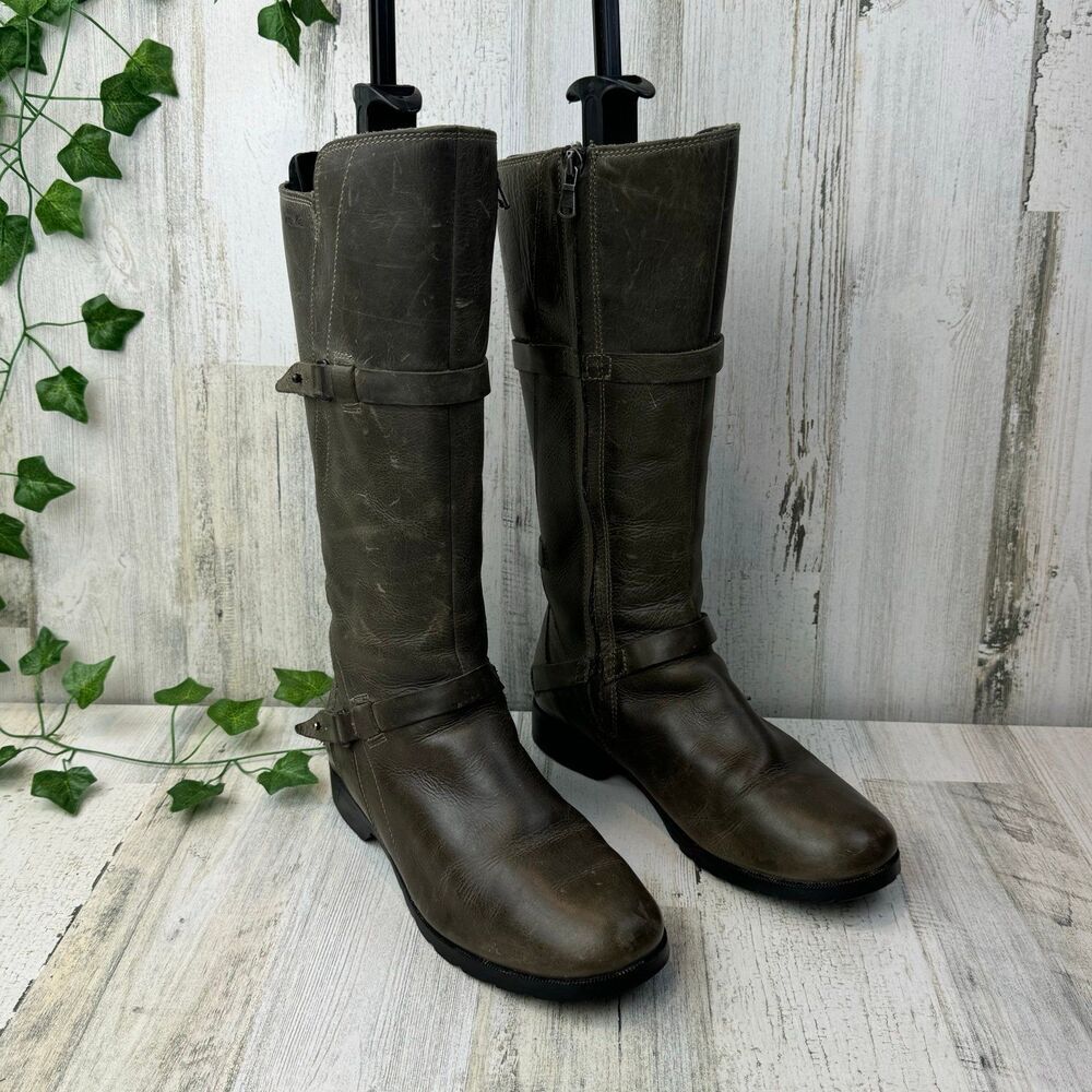 Teva De La Vina tall boots waterproof leather jn Gunsmoke